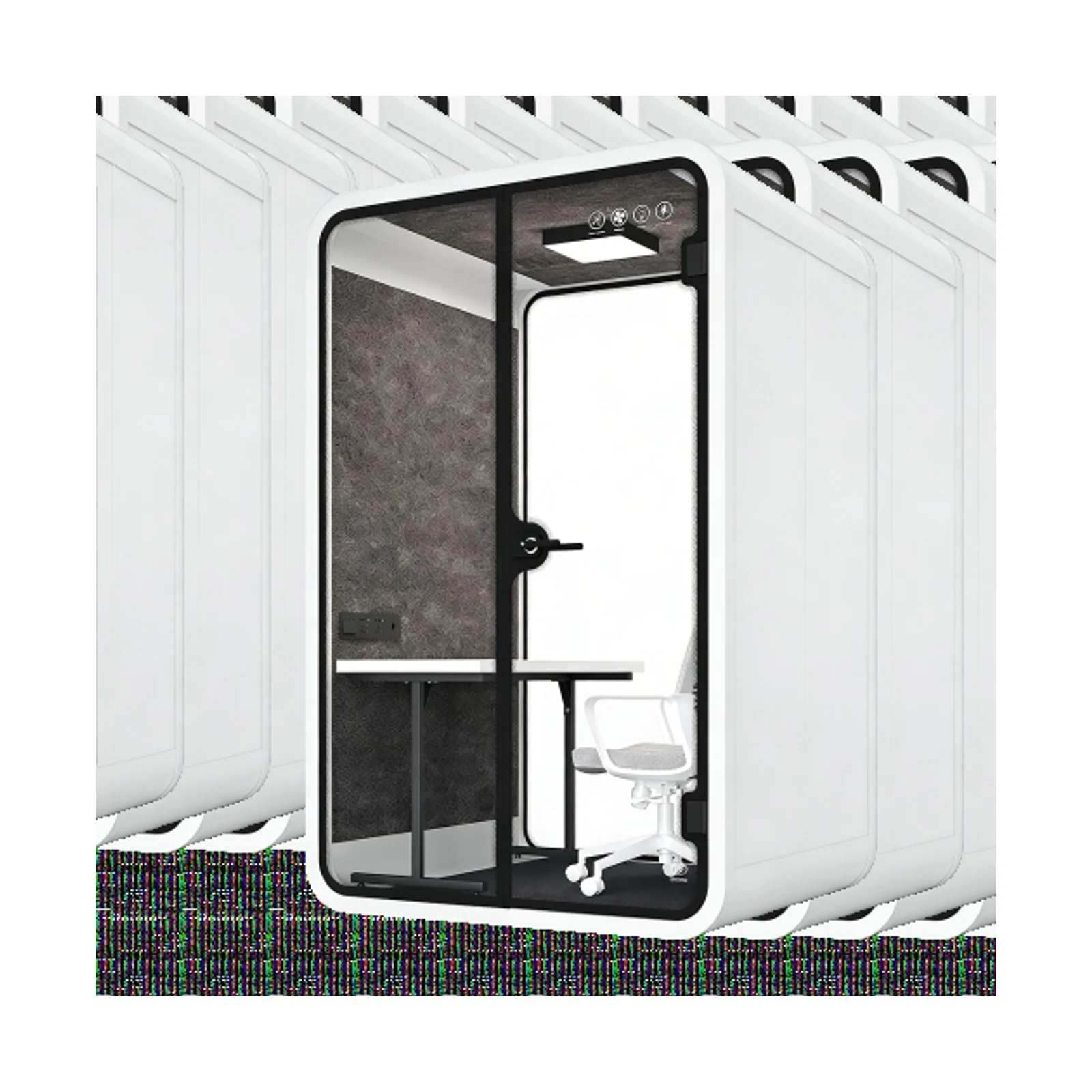 Rounded Frame Acoustic Pod, recorded size direction 2