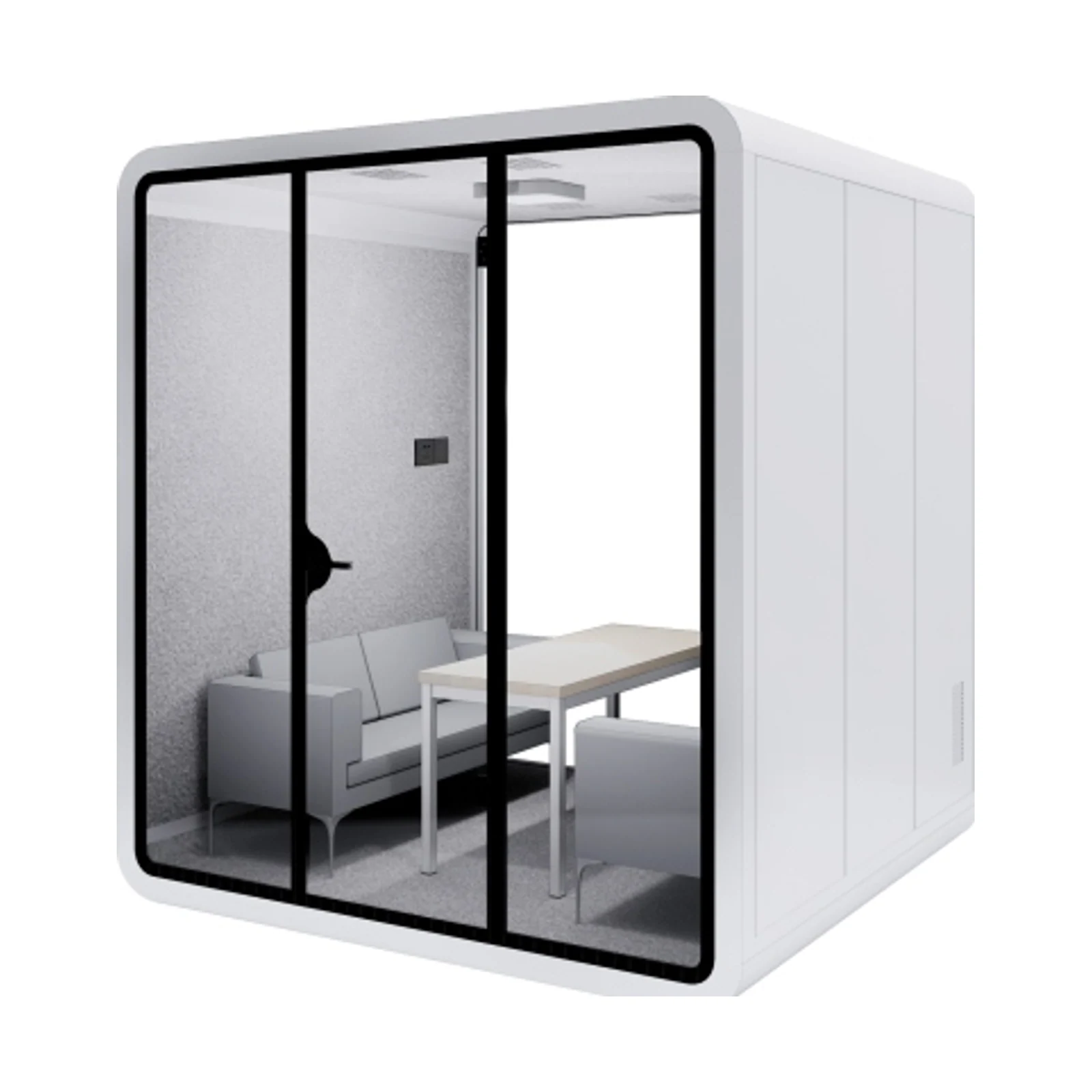 Rounded Frame Acoustic Pod, recorded size direction 4