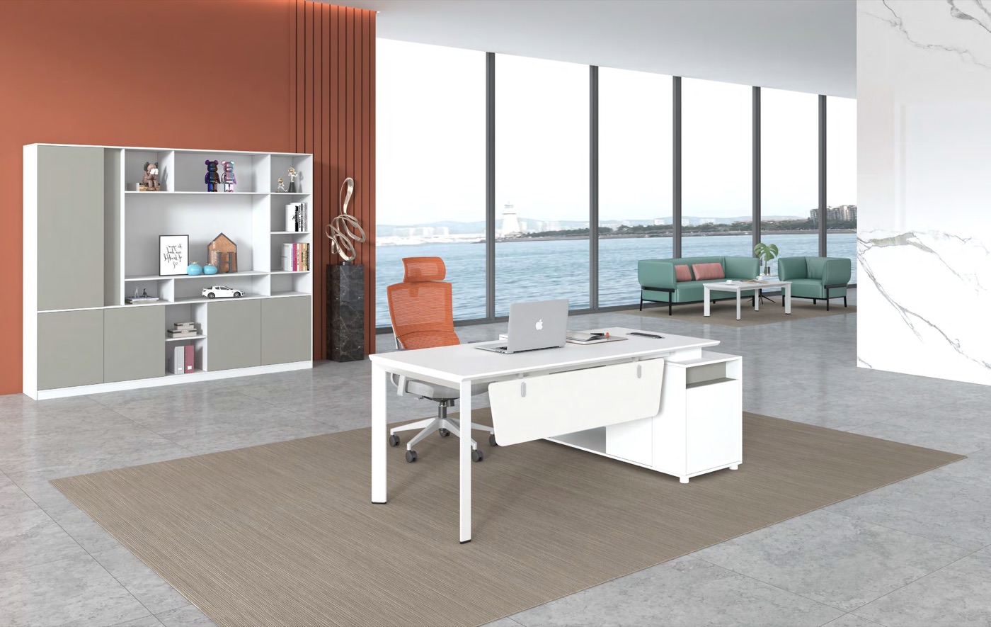 Bright Manager Workspace in a commercial office setting