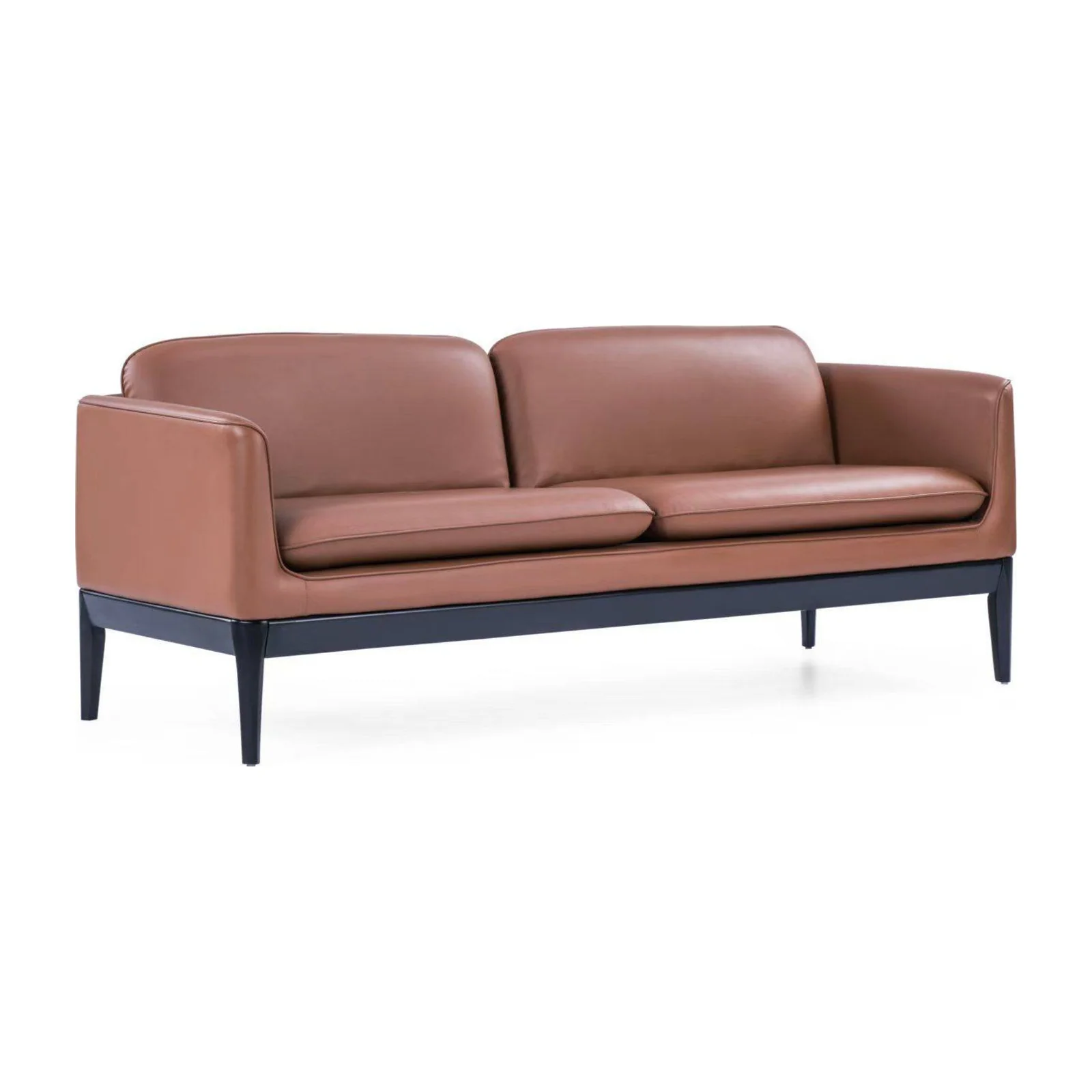 Warm-Tone Lounge Sofa, front product view